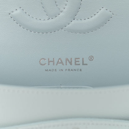 Chanel Caviar Quilted Medium Double Flap Light Blue 6 of 11