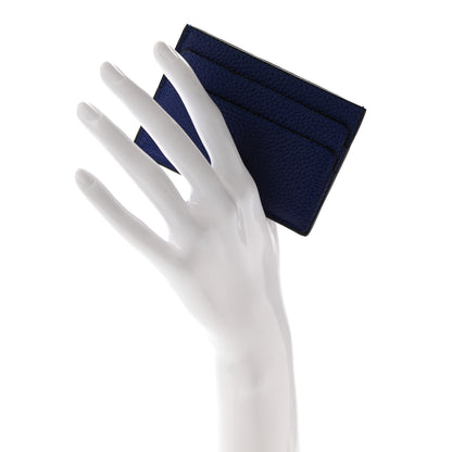 Alexander McQueen Calfskin Skull Card Holder Blue 2 of 8