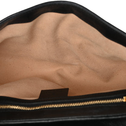 Gucci Monogram Matelasse Diagonal Small GG Marmont Shoulder Bag Beige Black 5 of 10
