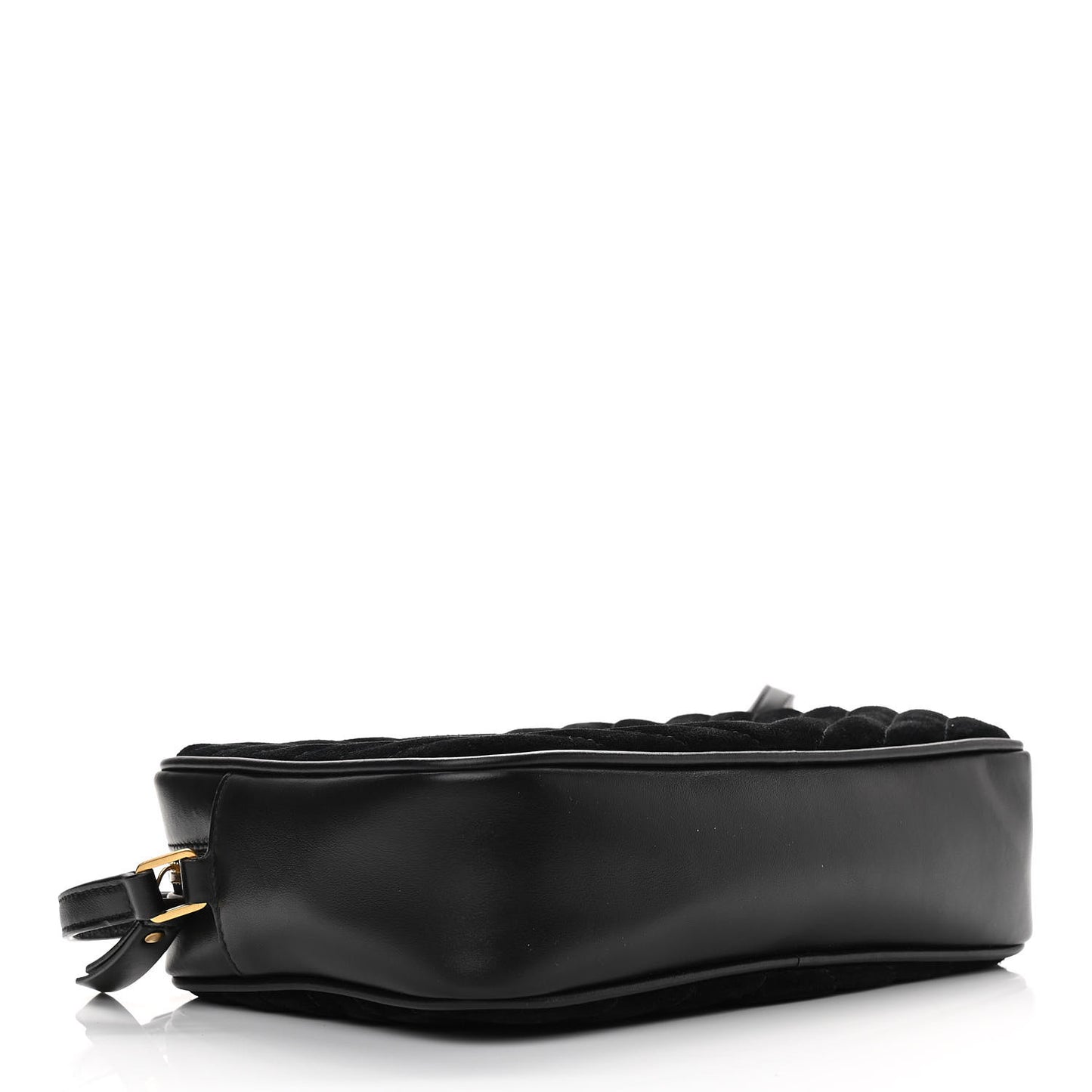 Suede Calfskin Monogram Lou Camera Bag Black