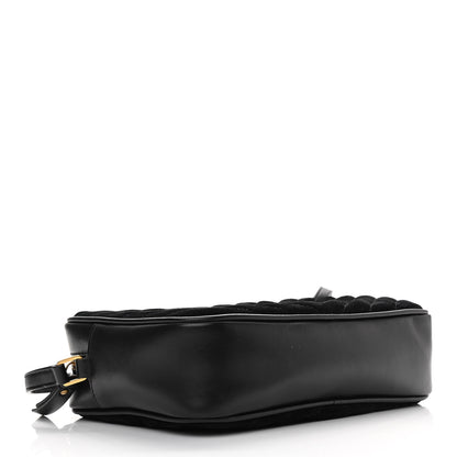 Saint Laurent Suede Calfskin Monogram Lou Camera Bag Black 4 of 10