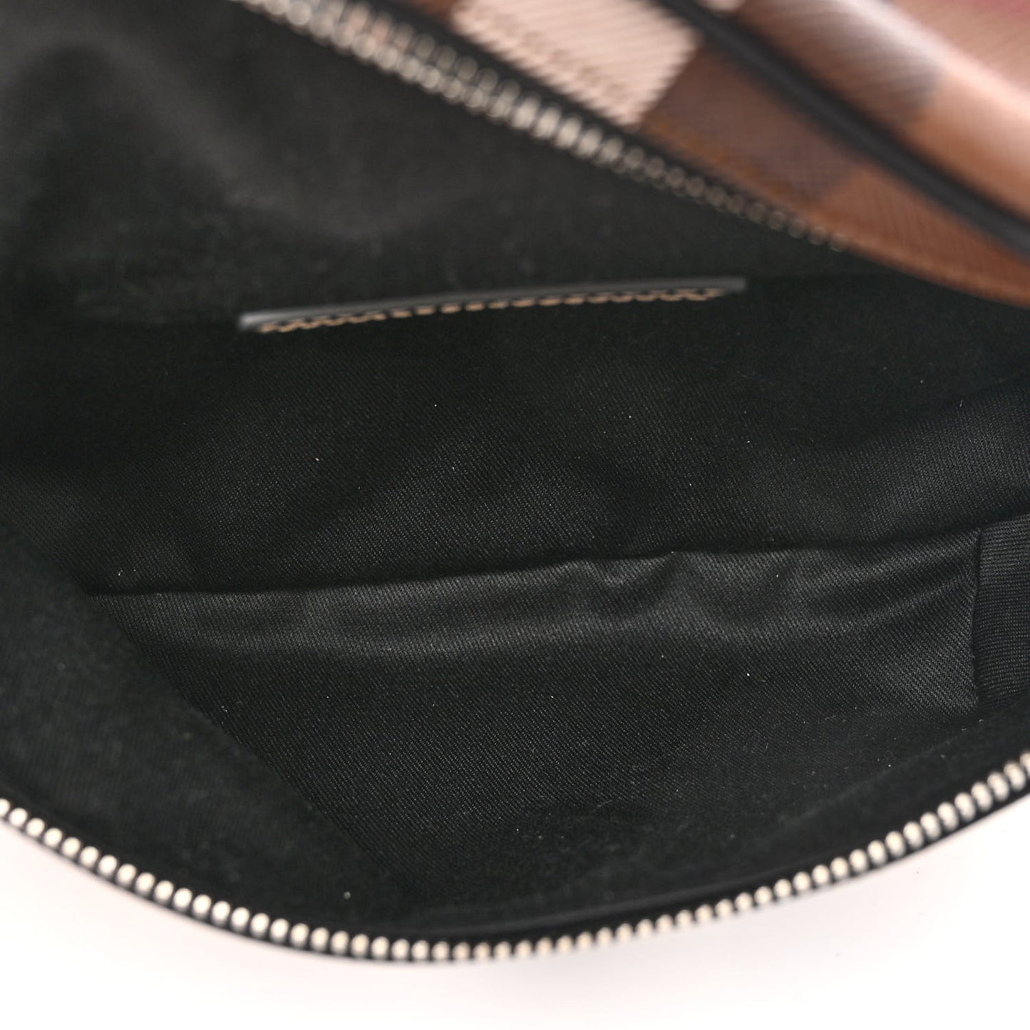 E-canvas Check Cason Bum Bag Dark Birch Brown