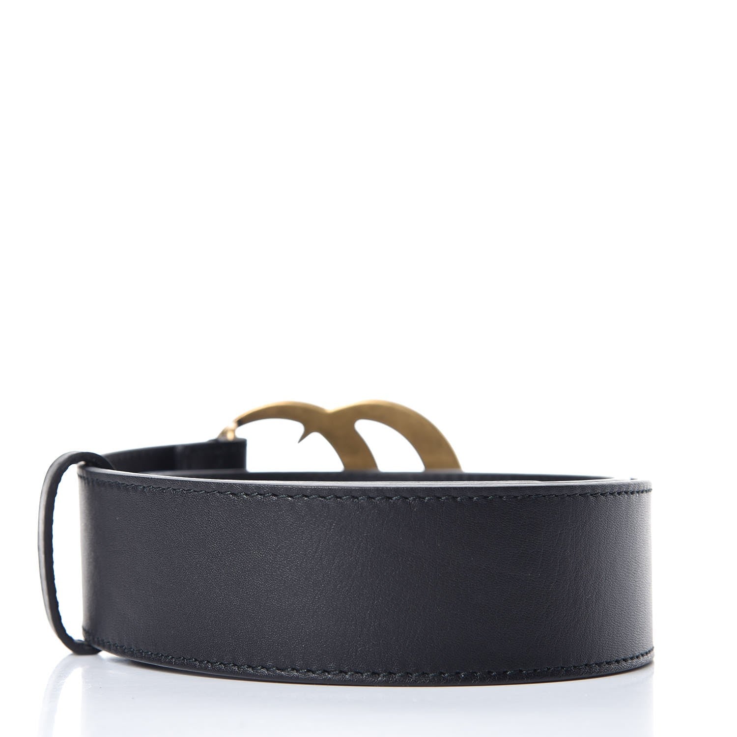 Gucci Calfskin Double G 40mm Belt 80 32 Black 3 of 6
