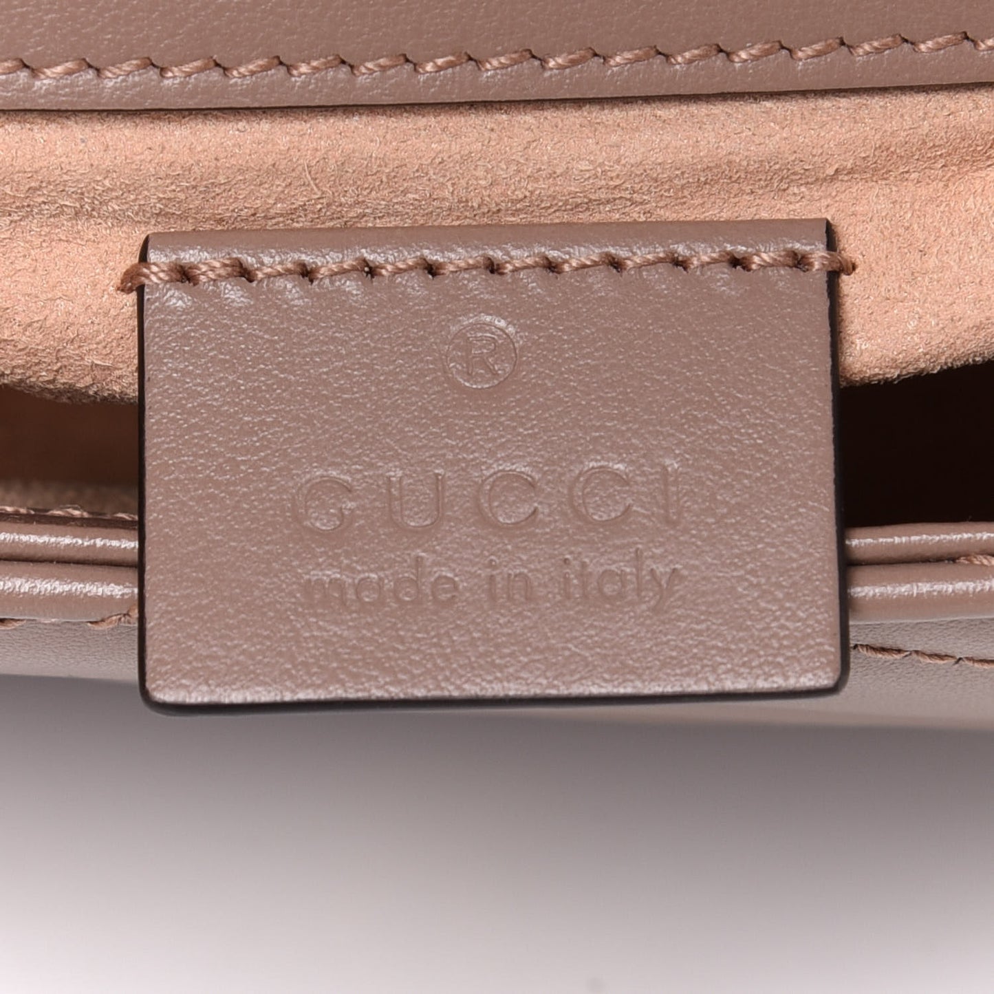 Calfskin Matelasse Super Mini GG Marmont Shoulder Bag Porcelain Rose