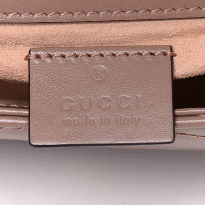 Gucci Calfskin Matelasse Super Mini GG Marmont Shoulder Bag Porcelain Rose 6 of 10