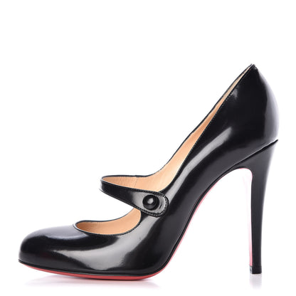 Christian Louboutin Calfskin Charleen 100 Pumps 37 Black 1 of 13