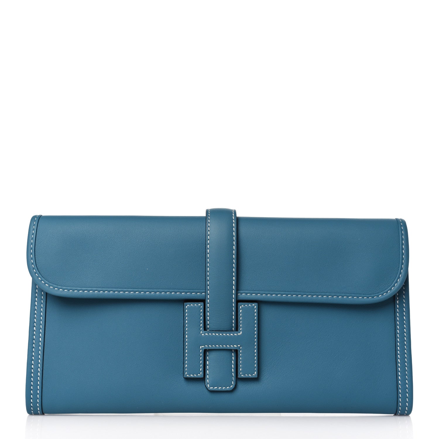 Hermes Swift Jige Elan 29 Clutch Blue Jean 1 of 7
