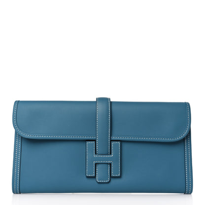 Hermes Swift Jige Elan 29 Clutch Blue Jean 1 of 7