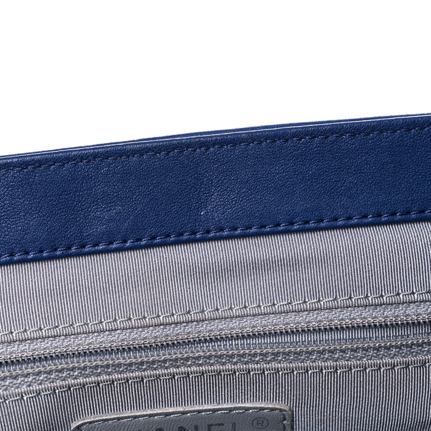 Chanel Washed Lambskin Quilted Medium Chain Around Messenger Blue 11 of 12