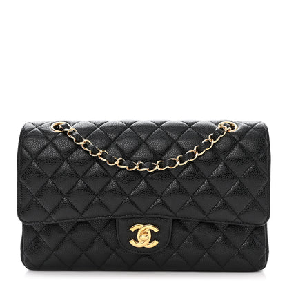 Chanel Caviar Quilted Medium Double Flap Black 1 of 10