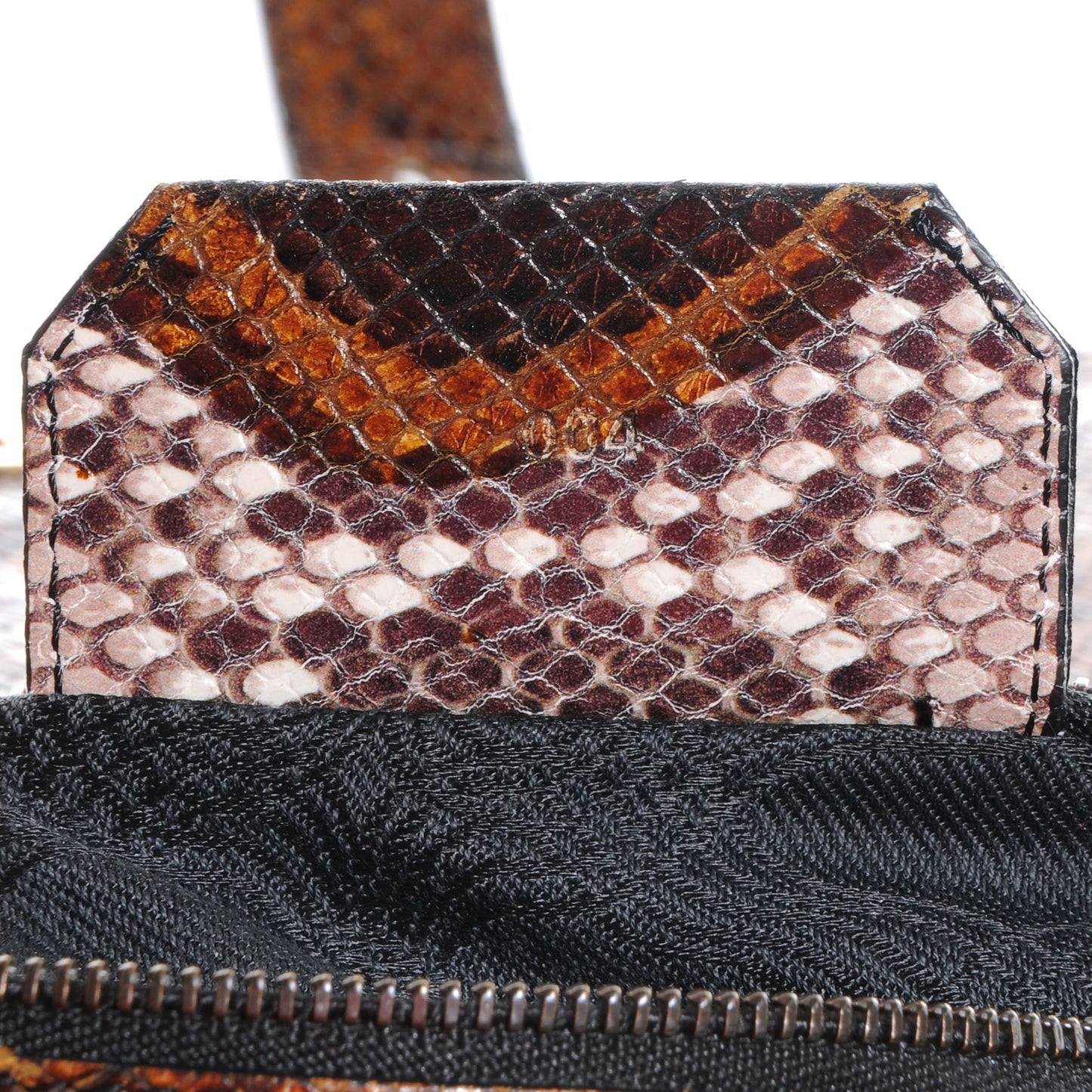 Canvas and Printed Python PS1 Large Satchel