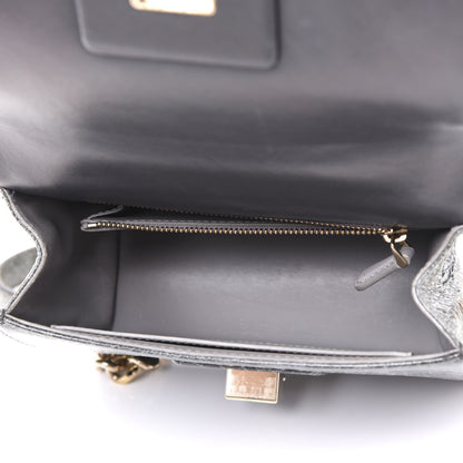 Christian Dior Ceramic Effect Deerskin Diorama Club Bag Dark Grey 4 of 11