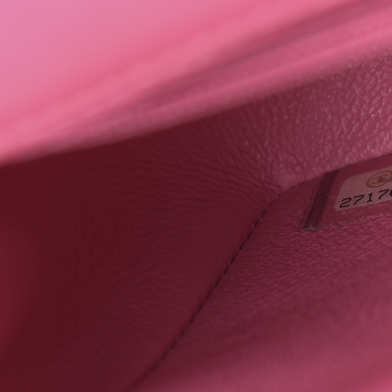 Chanel Lambskin Quilted Mini Rectangular Flap Dark Pink 9 of 11