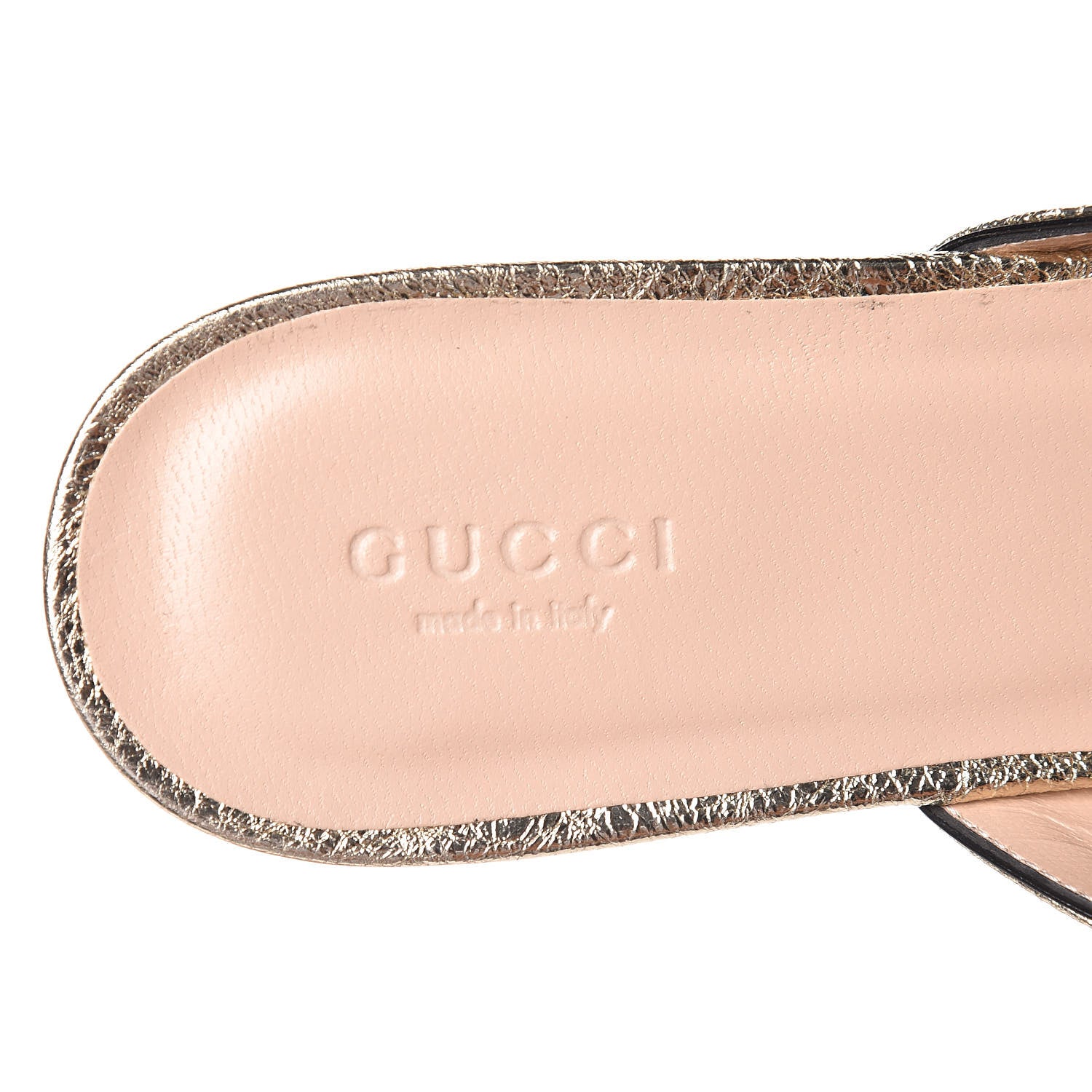 Gucci Galassia Womens GG Marmont Fringe Slippers 38.5 Platino 7 of 8