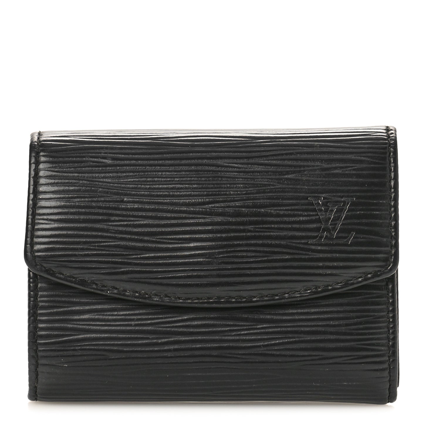 Epi Porte-Monnaie Simple Coin Purse Black