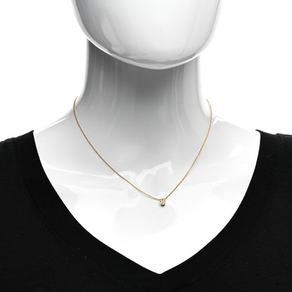 Tiffany 18K Yellow Gold Fancy Intense Yellow Diamond .40ct Oval Pendant Necklace 2 of 4
