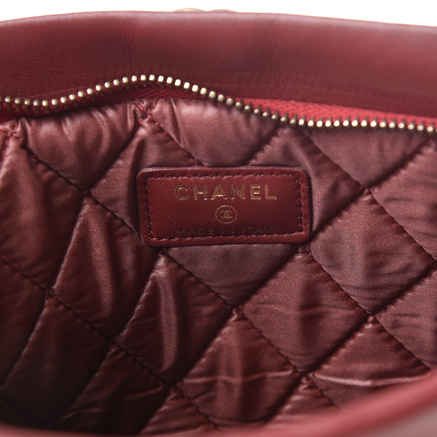 Lambskin Quilted Beauty CC Boy Clutch Red