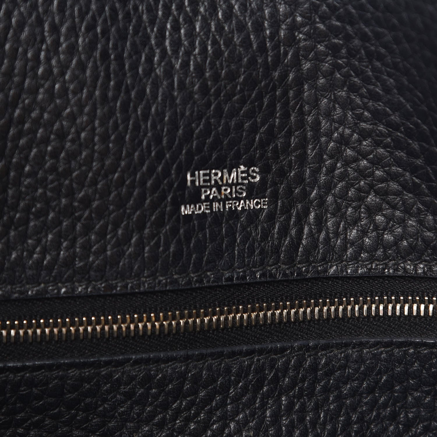Hermes Taurillon Clemence Victoria II Cabas 32 Black 6 of 12