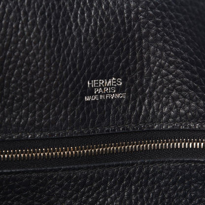 Hermes Taurillon Clemence Victoria II Cabas 32 Black 6 of 12