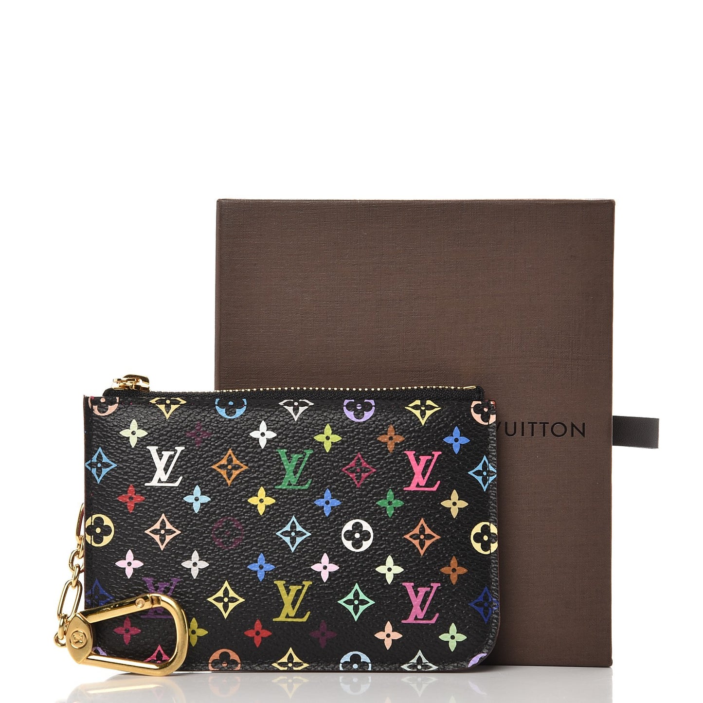 Monogram Multicolor Key Pouch Black Grenade