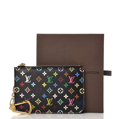 Louis Vuitton Monogram Multicolor Key Pouch Black Grenade 8 of 8