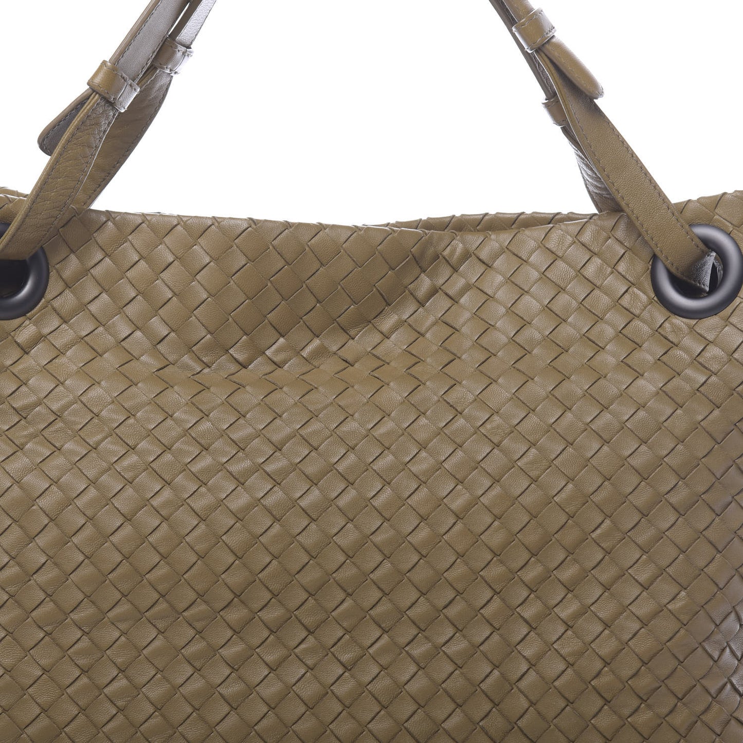 Nappa Intrecciato Medium Garda Bag Bronze