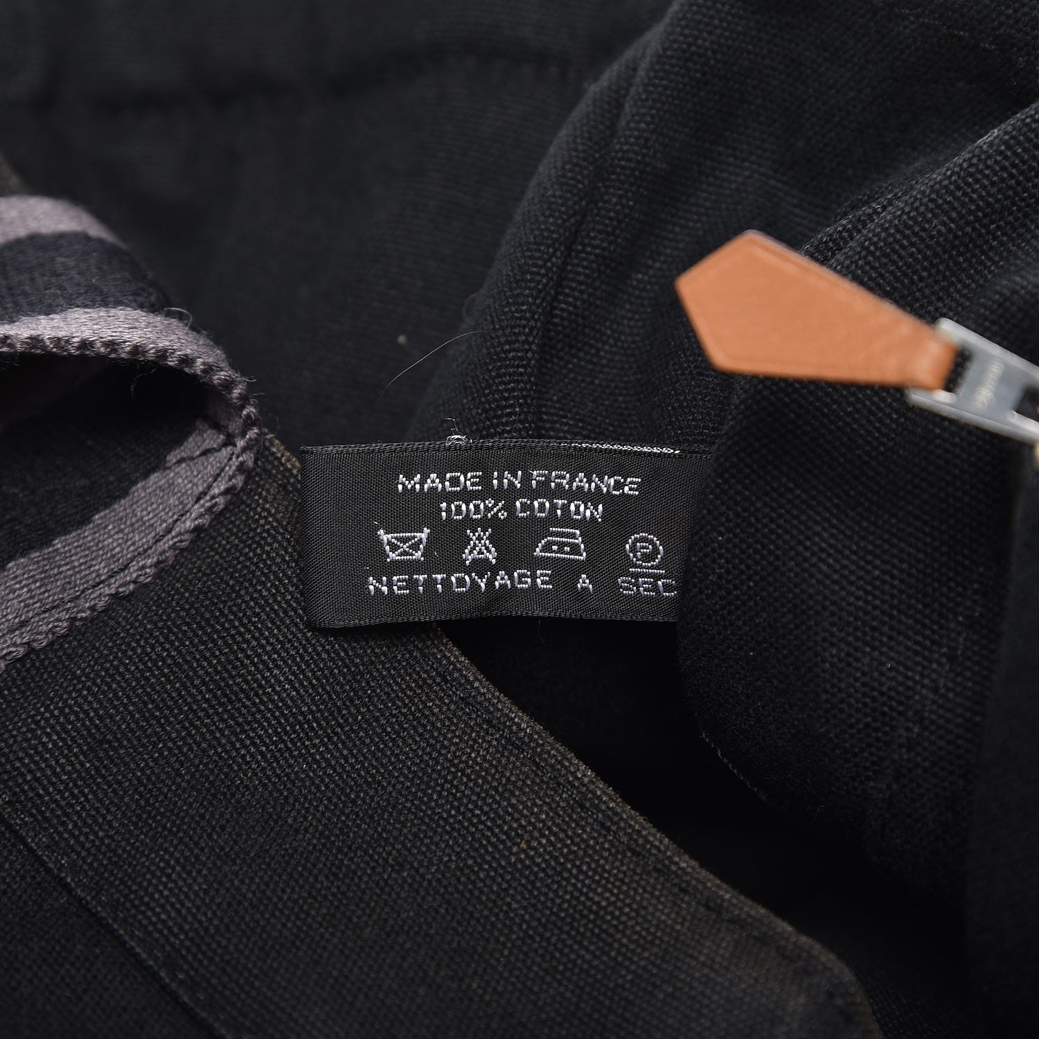 Hermes Canvas Fourre Tout MM Black 7 of 12