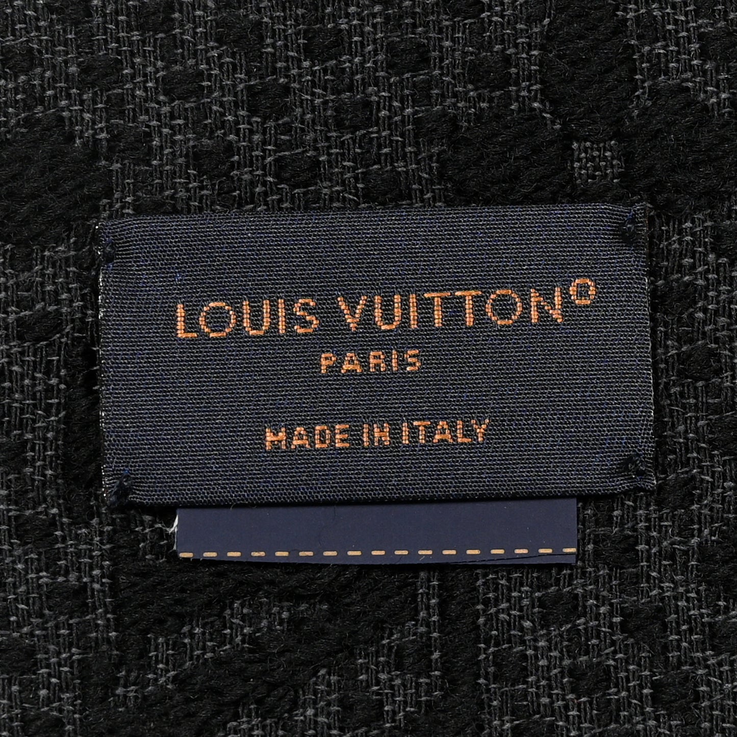 Wool Monogram Classic Scarf Black