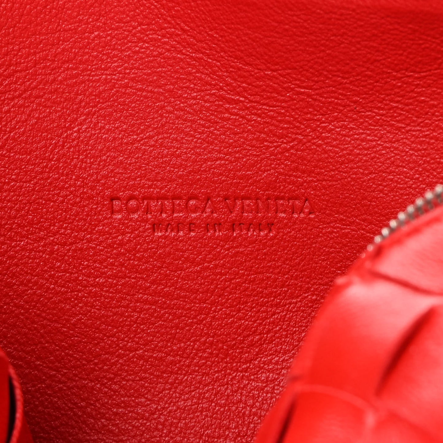 Nappa Intrecciato Mini Crossbody Bright Red