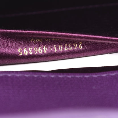 Saint Laurent Textured Calfskin Y Ligne Clutch Purple 6 of 9