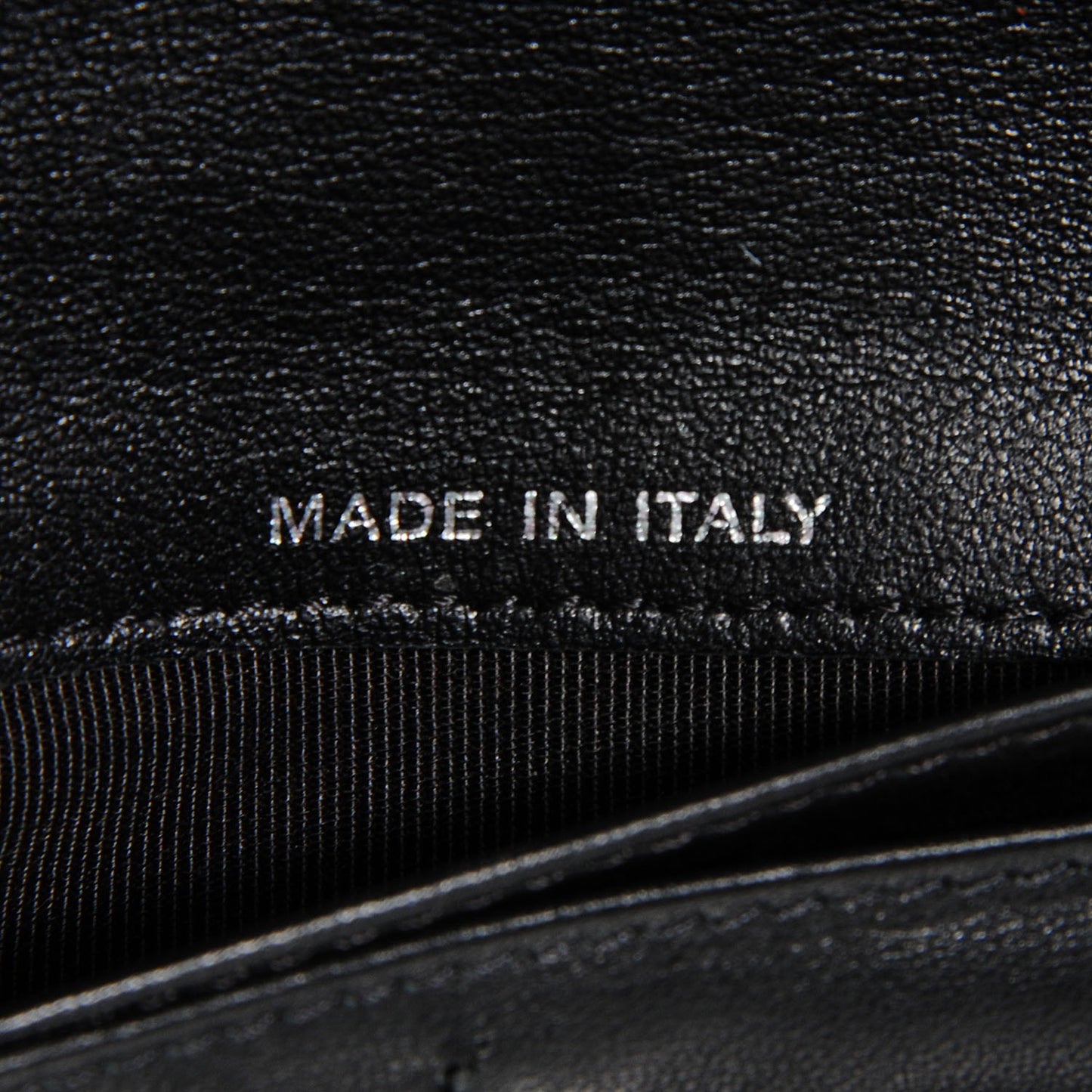 Patent Quilted Zip Pocket Wallet Black