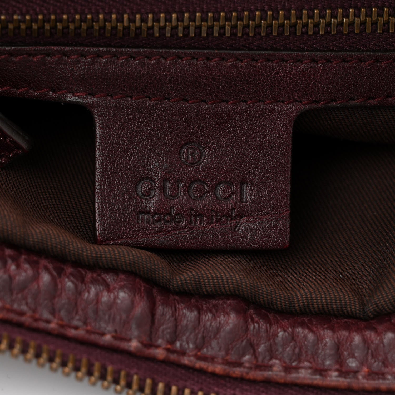 Gucci Monogram Interlocking G Tote Dark Brown 6 of 10