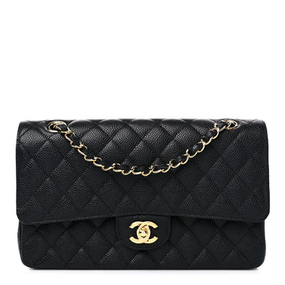 Chanel Caviar Quilted Medium Double Flap Black 1 of 9