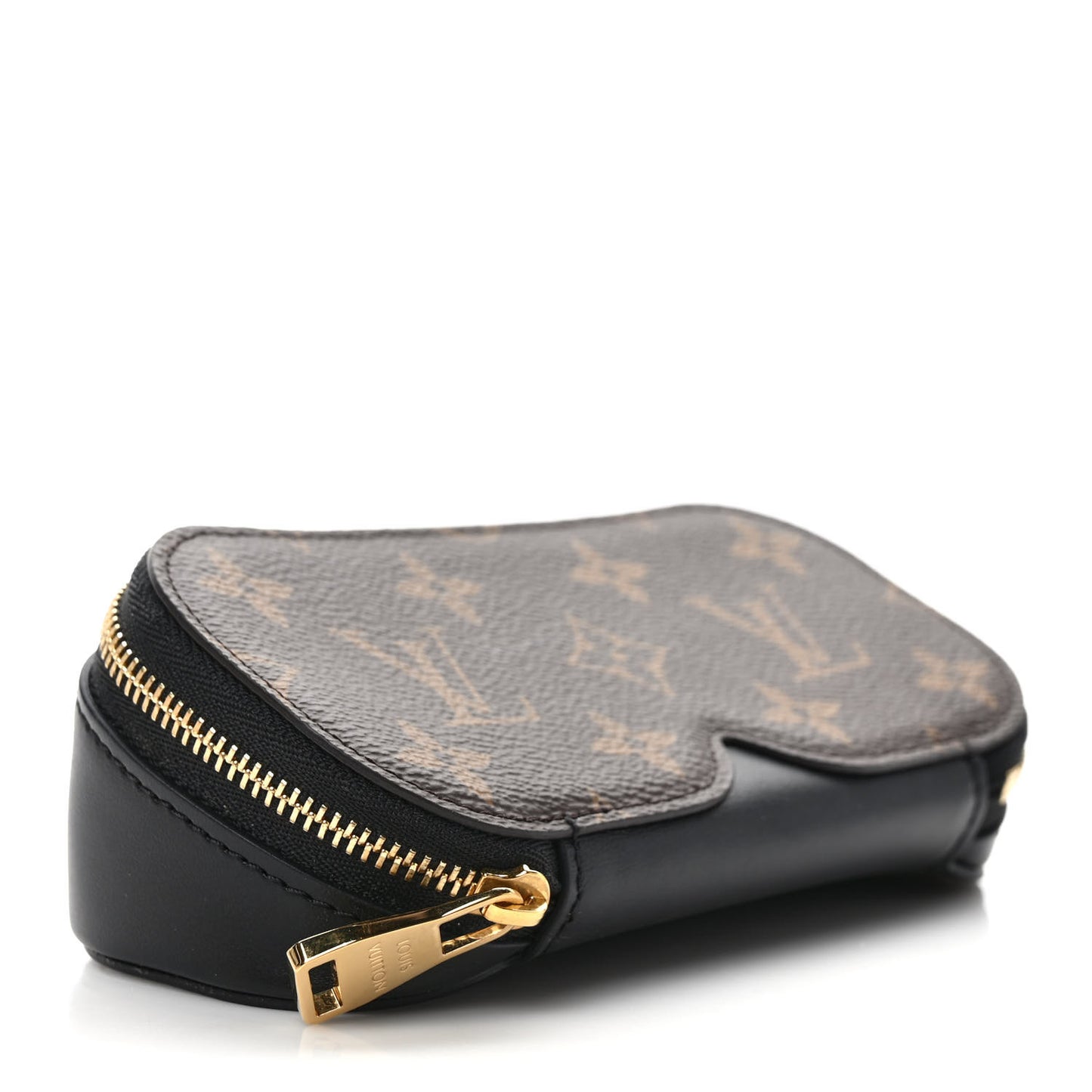 Monogram Emilie Zippered Sunglasses Case Black