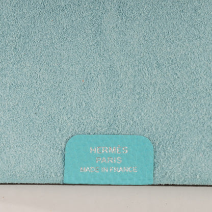 Hermes Togo Ulysse PM Notebook Cover Bleu Atoll 6 of 7