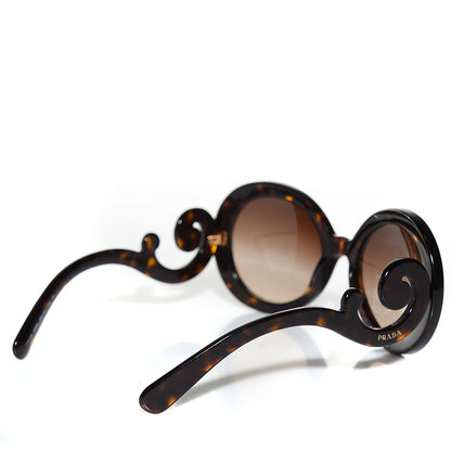 Prada Round Baroque Sunglasses SPR 27N Havana 2 of 6