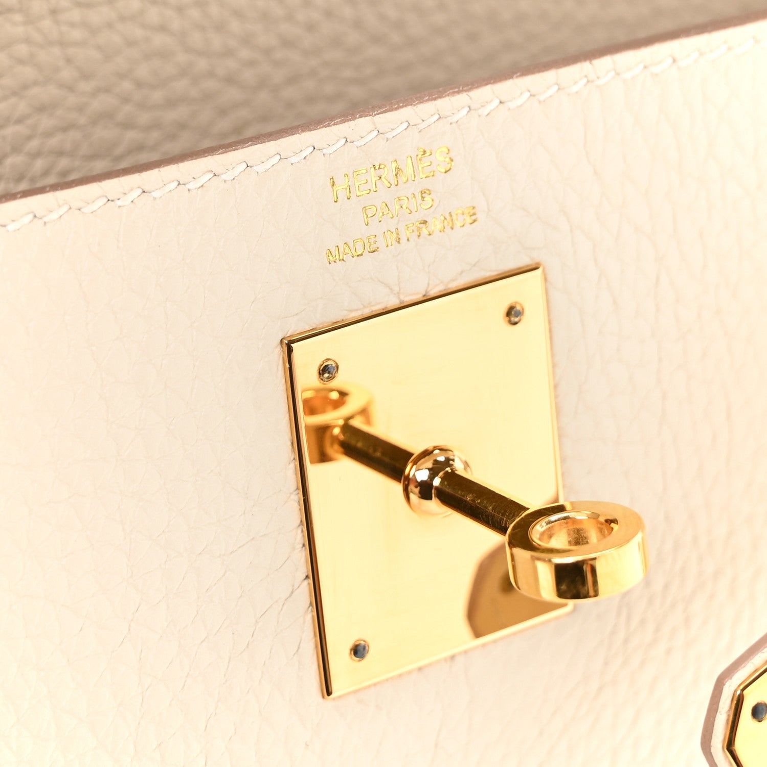 Hermes Togo Kelly Retourne 28 Craie 6 of 11