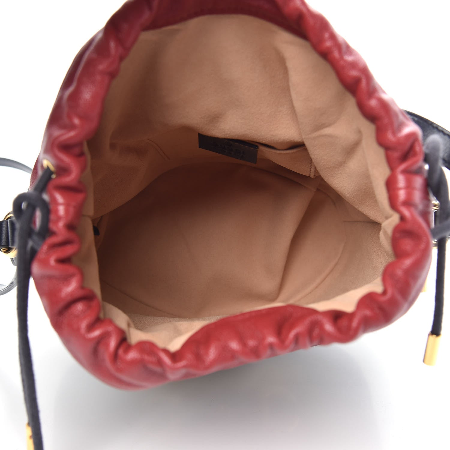 Gucci Azalea Sakai Be Green Calfskin Horsebit 1955 Drawstring Bucket Bag Blue New Cherry Red 5 of 10