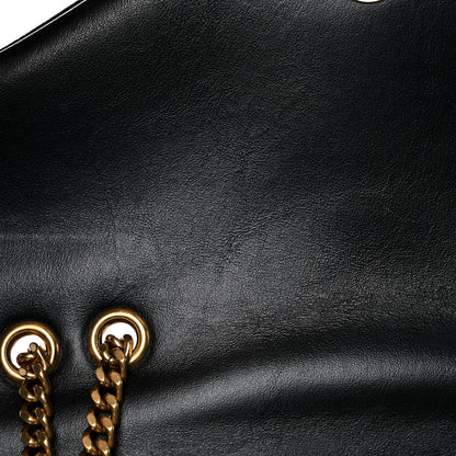 Saint Laurent Calfskin Y Quilted Monogram Small Loulou Chain Satchel Black 11 of 14