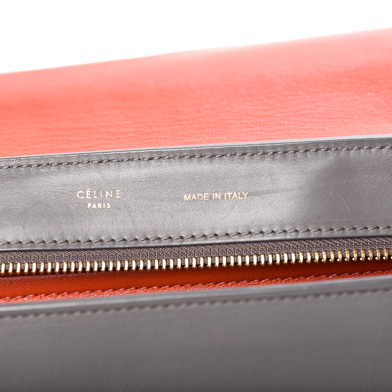 Celine Smooth Calfskin Suede Medium Tri-Color Trapeze Flamingo 6 of 24