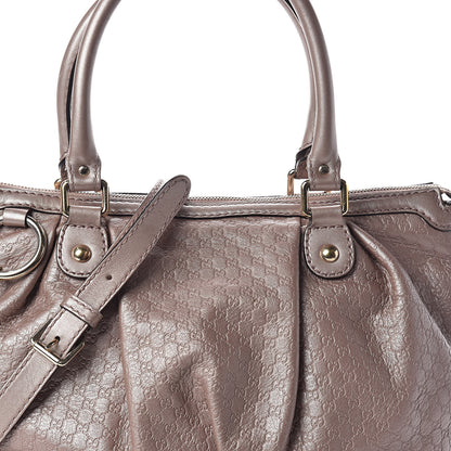 Gucci Metallic Microguccissima Medium Sukey Top Handle Bag Dark Cipria 9 of 11