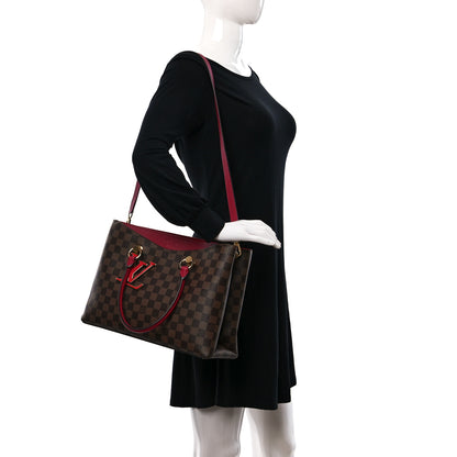 Louis Vuitton Damier Ebene LV Riverside Lie De Vin 2 of 8