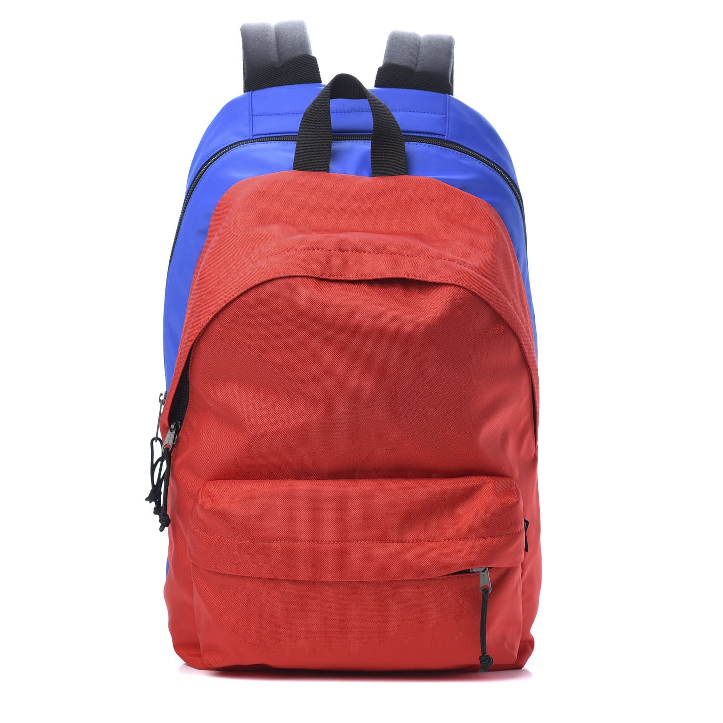 Nylon Logo Embroidered Double Pack Backpack Red Blue