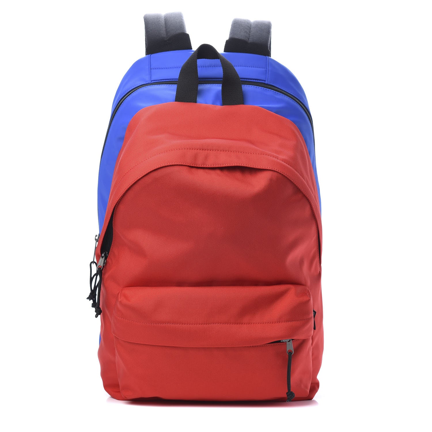 Balenciaga Nylon Logo Embroidered Double Pack Backpack Red Blue 1 of 11