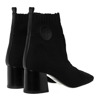 Hermes Knit Calfskin Volver 60 Ankle Boots 38.5 Sottobosco 4 of 8