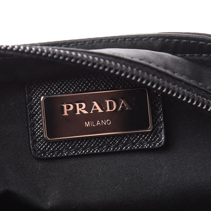 Prada Nylon Saffiano Flat Messenger Bag Black 6 of 10