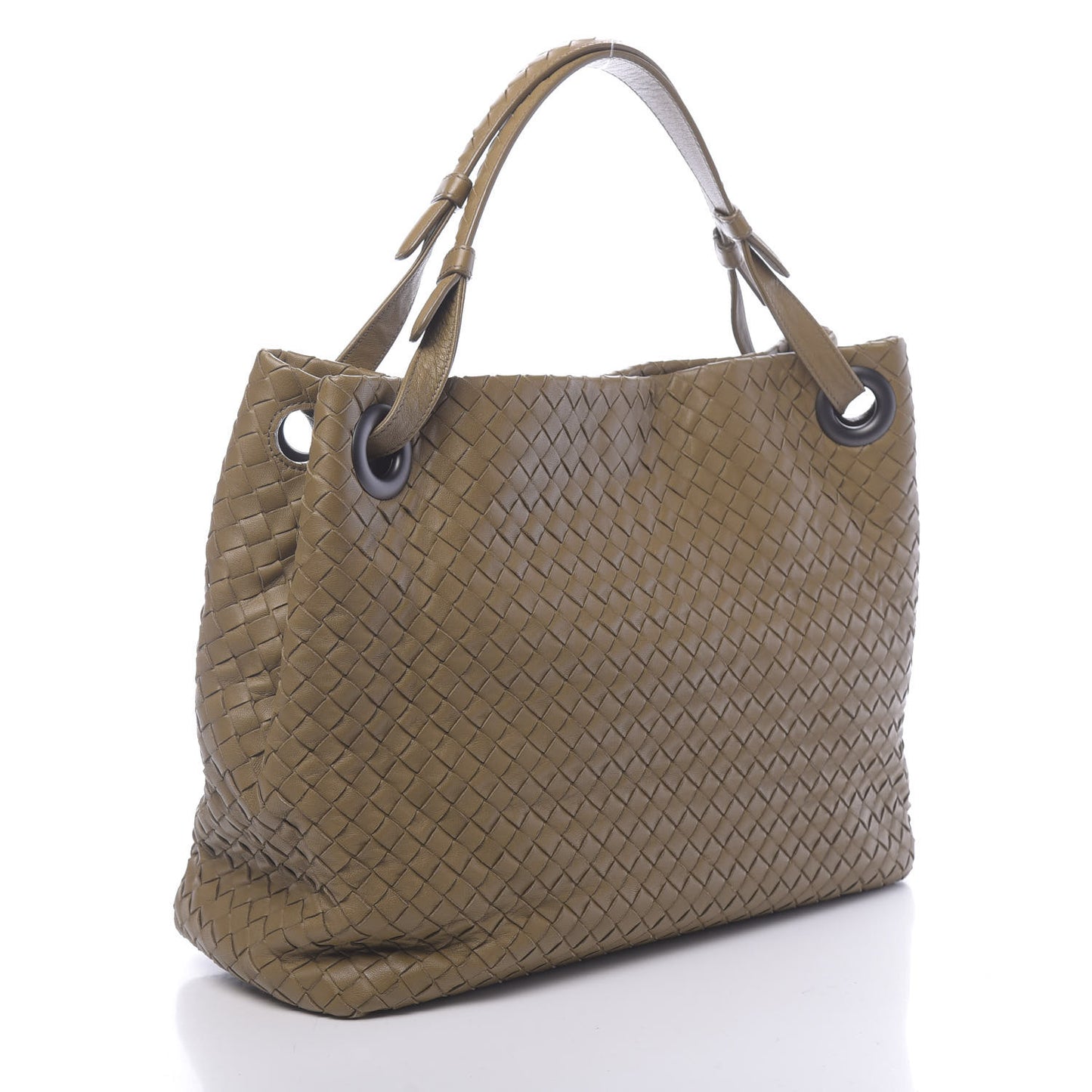 Nappa Intrecciato Medium Garda Bag Bronze