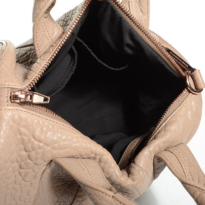 Alexander Wang Pebbled Lambskin Rocco Latte Rose Gold Hardware 5 of 9