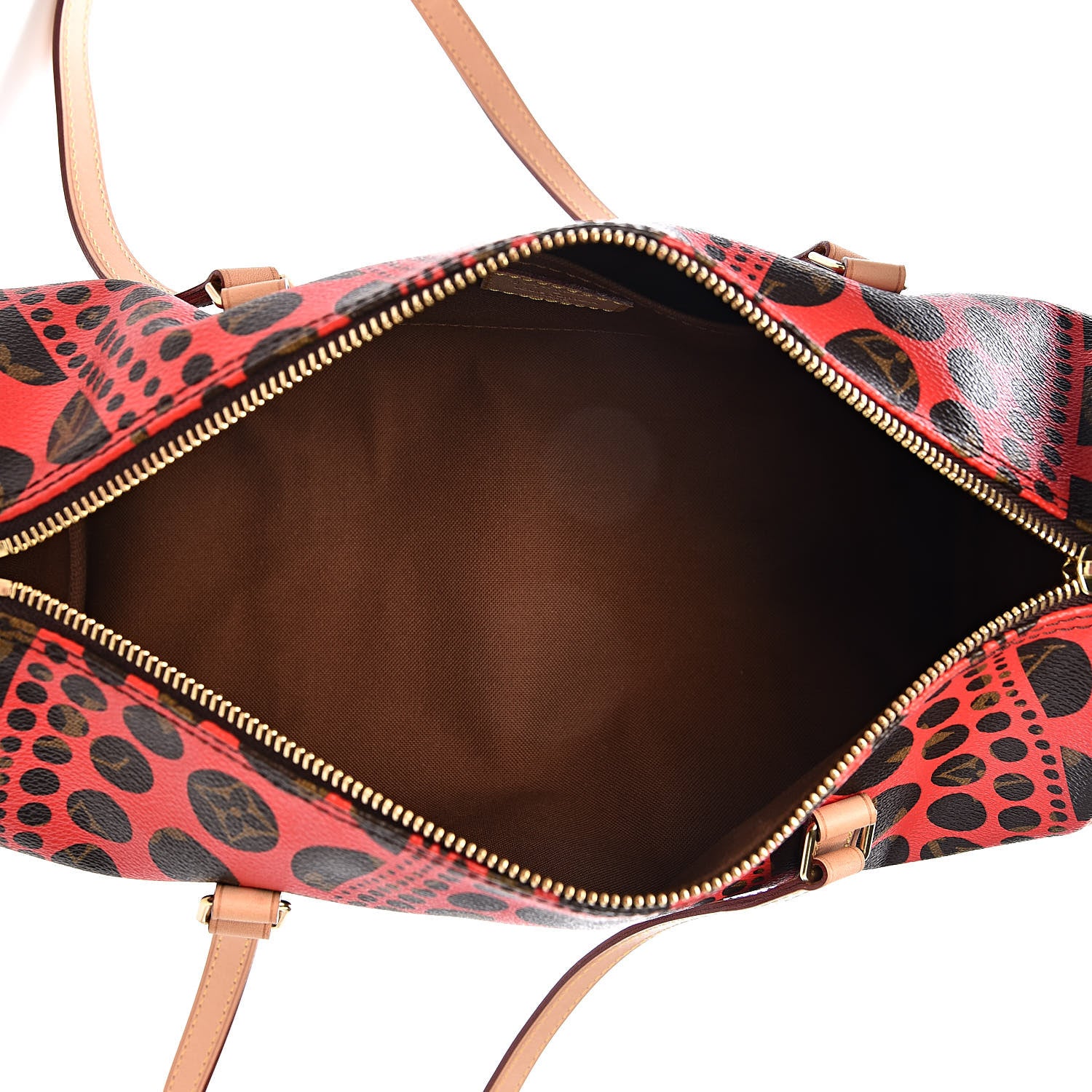 Louis Vuitton Monogram Kusama Pumpkin Dots Papillon 30 Red 5 of 9