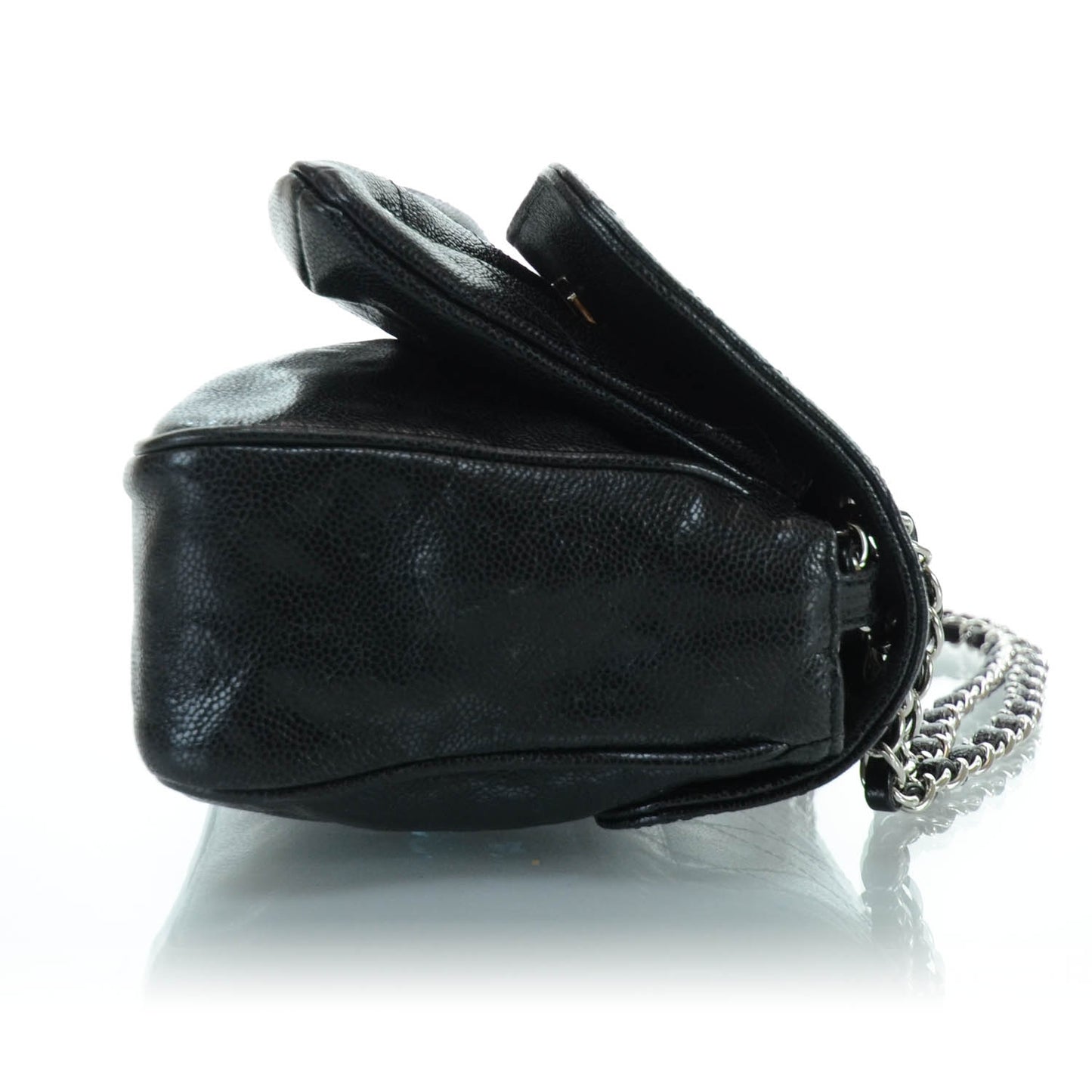 Caviar Mademoiselle Flap Bag Black